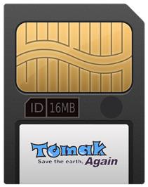 Cartridge artwork for Tomak - Save The Earth, Again on the Gamepark GP32.