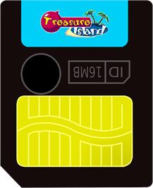 Cartridge artwork for Woody & Kunta - Treasure Island on the Gamepark GP32.