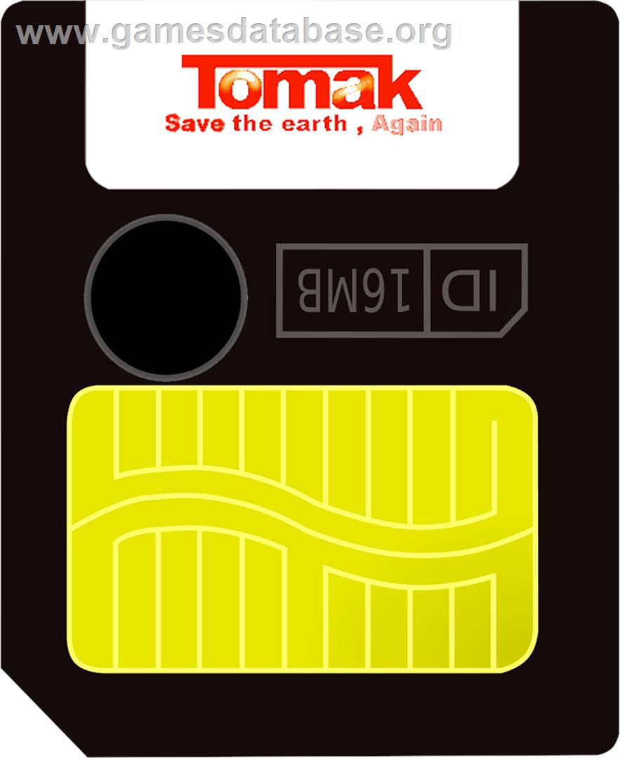 Tomak - Save the Earth, Again - Gamepark GP32 - Artwork - Cartridge