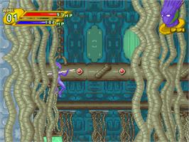 In game image of Blue Angelo - Angels From The Shrine on the Gamepark GP32.