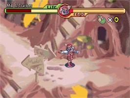 In game image of Little Girl Mill Of A Gingko, The on the Gamepark GP32.