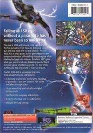 Box back cover for Freefall 3050 AD on the Genesis Microchip Nuon.