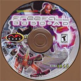 Artwork on the CD for Freefall 3050 A.D. on the Genesis Microchip Nuon.