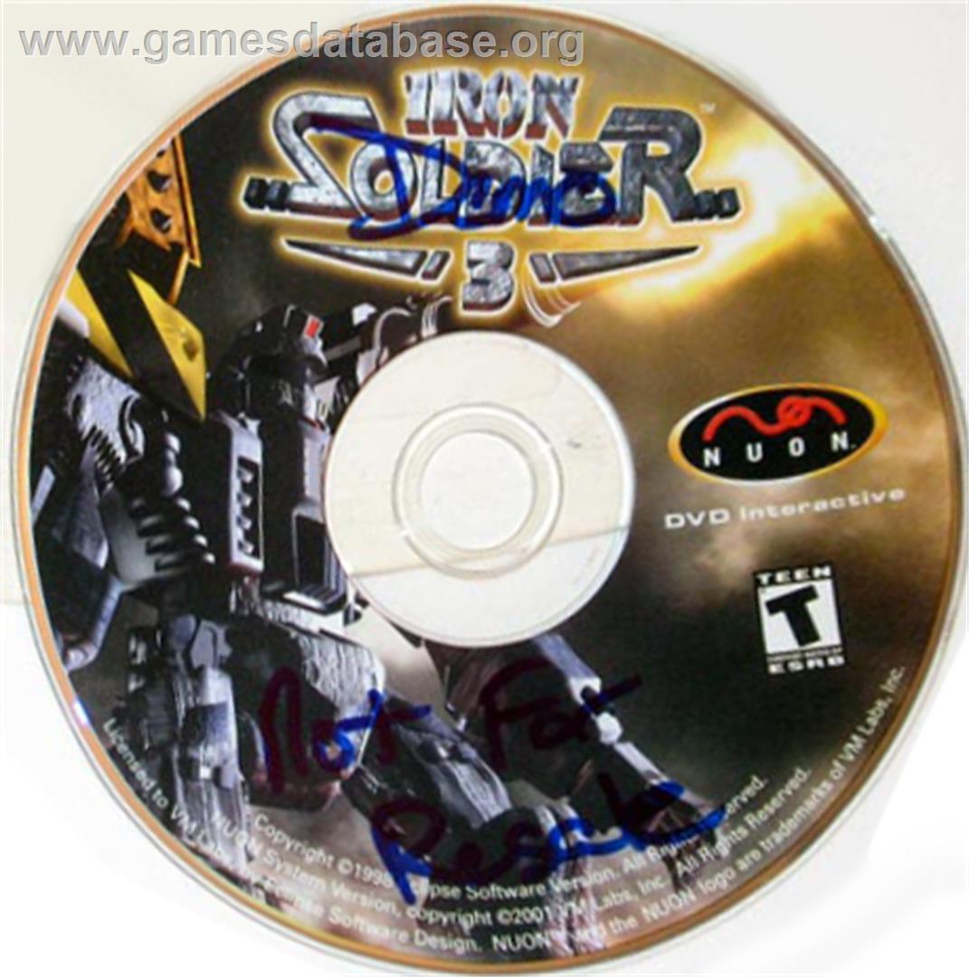 Iron Soldier 3 - Genesis Microchip Nuon - Artwork - CD