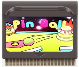 Cartridge artwork for Pin Ball on the Hartung Game Master.