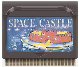 Cartridge artwork for Space Castle on the Hartung Game Master.
