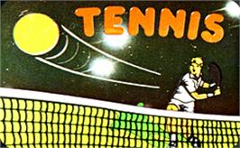 Top of cartridge artwork for Tennis Master on the Hartung Game Master.