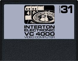 Cartridge artwork for Casino on the Interton VC 4000.