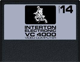 Cartridge artwork for Motocross on the Interton VC 4000.