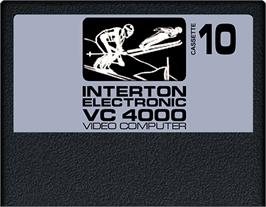 Cartridge artwork for Winter Sports on the Interton VC 4000.