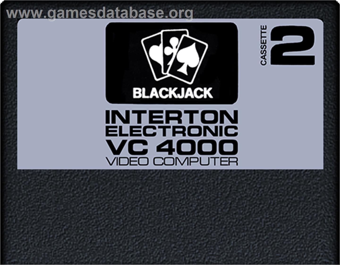 Blackjack - Interton VC 4000 - Artwork - Cartridge