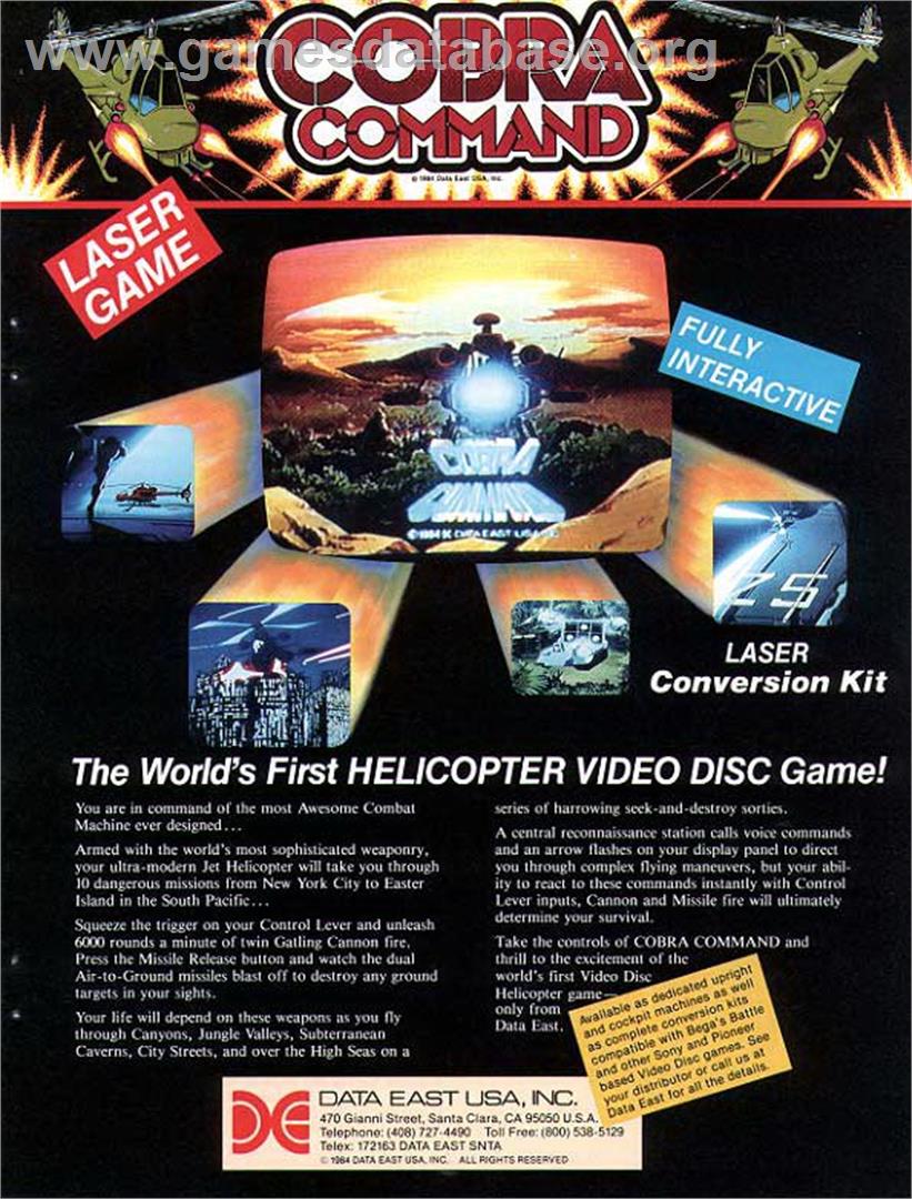 Cobra Command - Laserdisc - Artwork - Advert