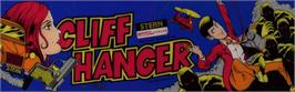 Arcade Cabinet Marquee for Cliff Hanger.