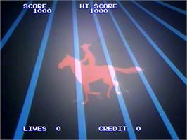 In game image of Bad Lands on the Laserdisc.