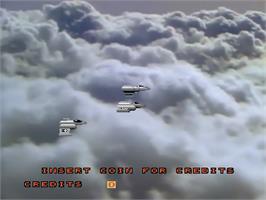 In game image of Us Vs Them on the Laserdisc.