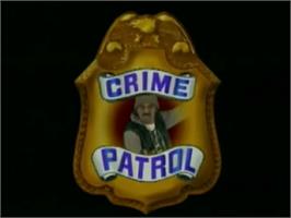 Title screen of Crime Patrol on the Laserdisc.