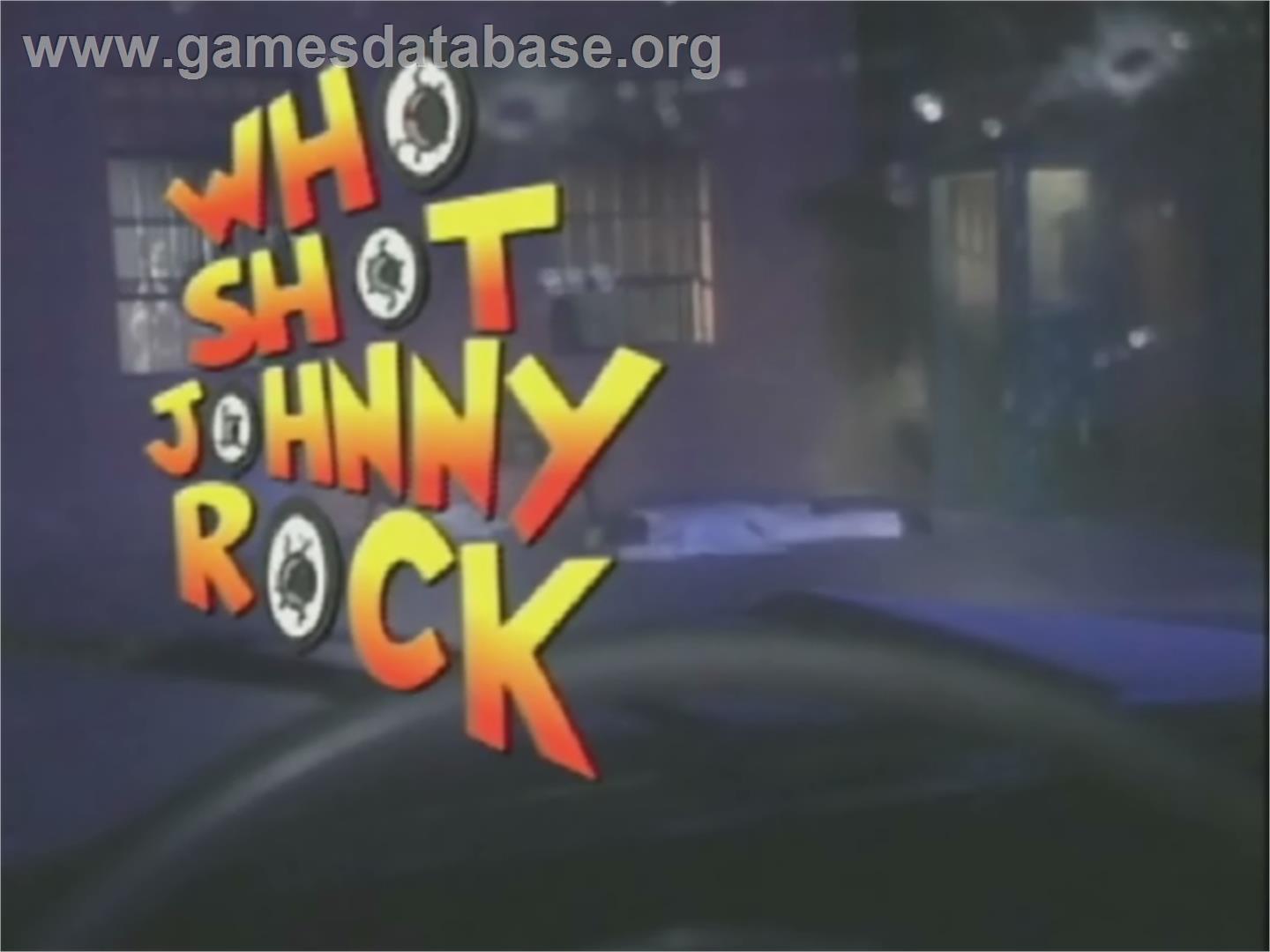 Who Shot Johnny Rock? - Laserdisc - Artwork - Title Screen
