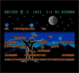In game image of Bowin And The Count Dracula on the MGT Sam Coupe.