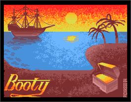 Title screen of Booty on the MGT Sam Coupe.
