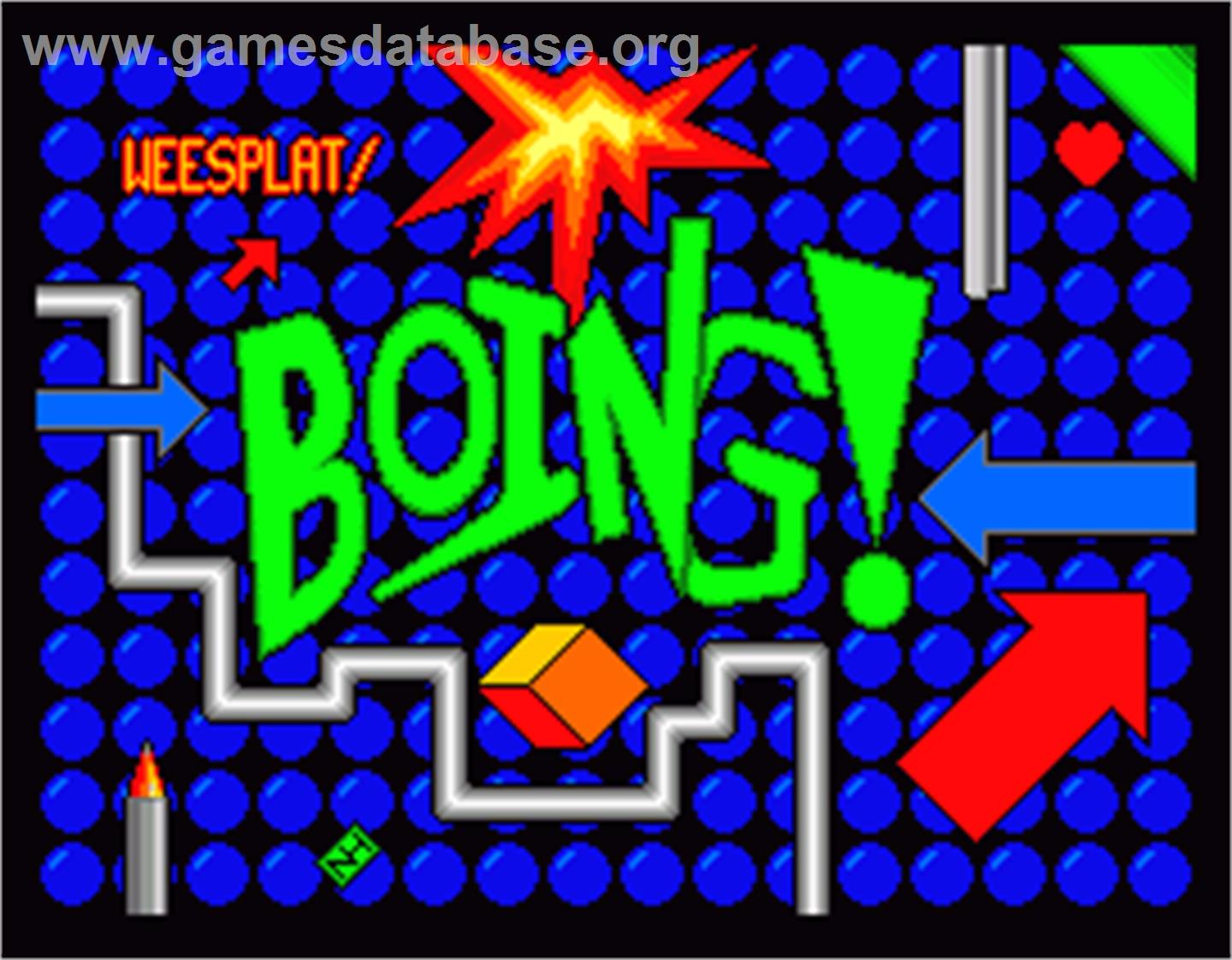 Boing! - MGT Sam Coupe - Artwork - Title Screen