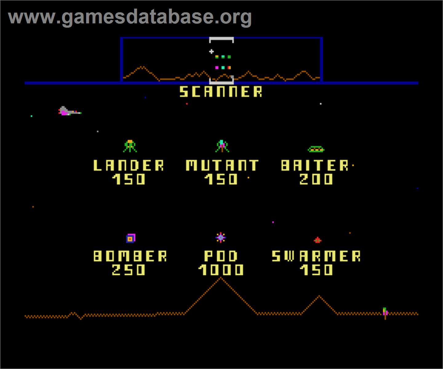 Defender - MGT Sam Coupe - Artwork - Title Screen