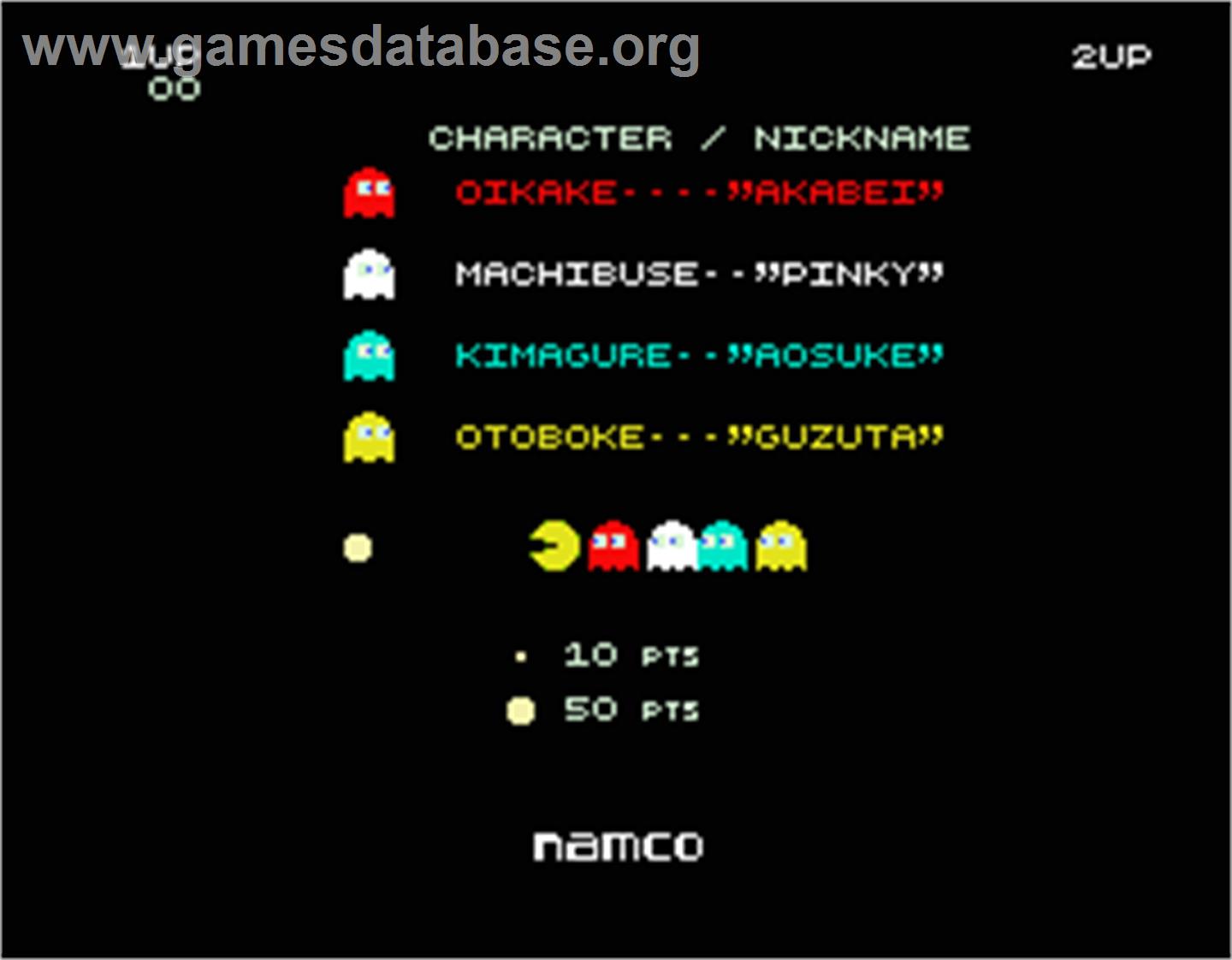 Pac-Man - MGT Sam Coupe - Artwork - Title Screen