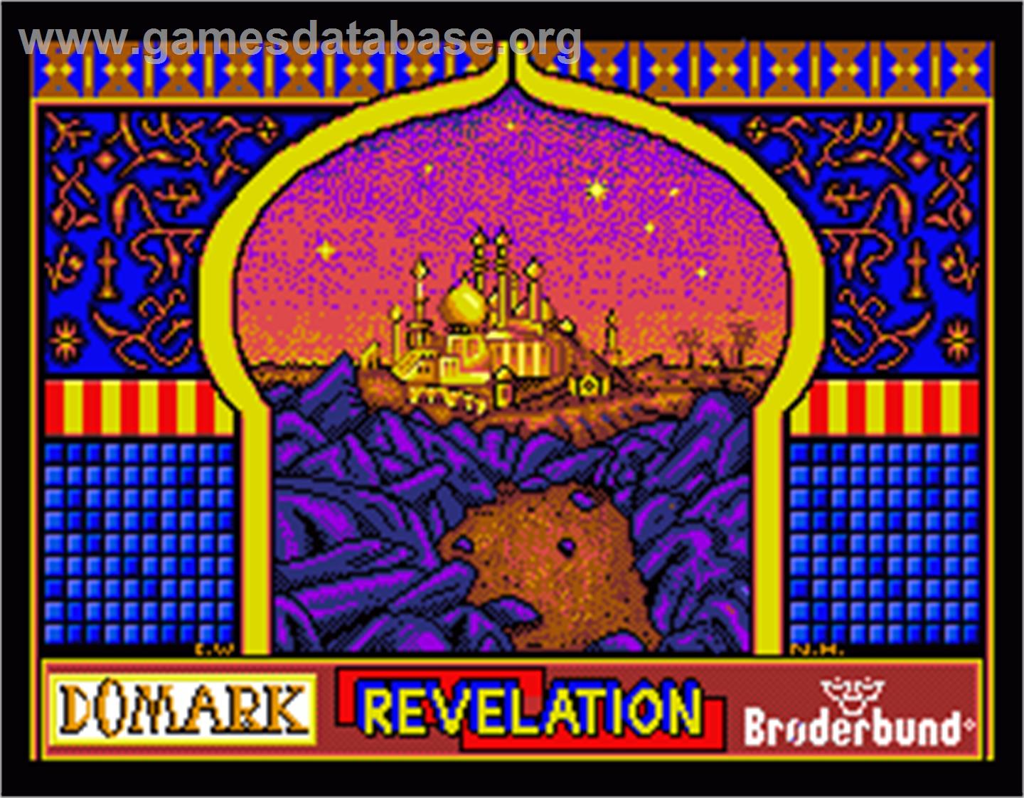 Prince Of Persia - MGT Sam Coupe - Artwork - Title Screen
