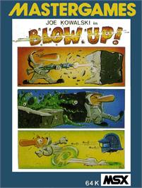 Box cover for Blow Up on the MSX.