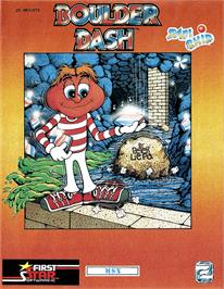 Box cover for Boulder Dash on the MSX.