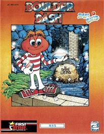 Box cover for Boulder Dash on the MSX.