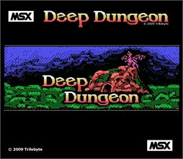 Box cover for Deep Dungeon on the MSX.