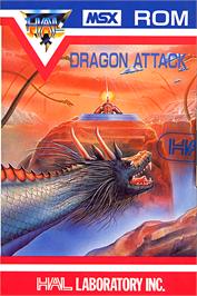 Box cover for Dragon Attack on the MSX.