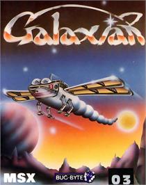 Box cover for Galaxian on the MSX.