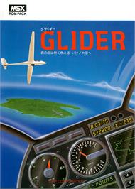 Box cover for Glider on the MSX.