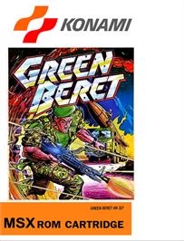 Box cover for Green Beret on the MSX.