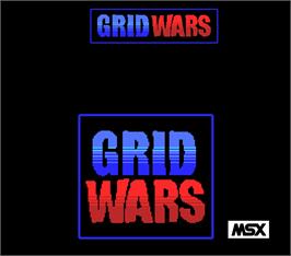 Box cover for Grid Wars on the MSX.