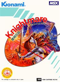 Box cover for Knightmare - Majou Densetsu on the MSX.