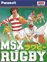 Box cover for MSX Rugby on the MSX.
