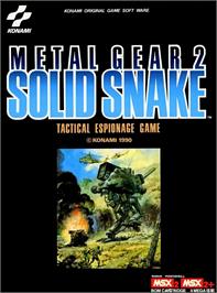 Box cover for Metal Gear 2: Solid Snake on the MSX.