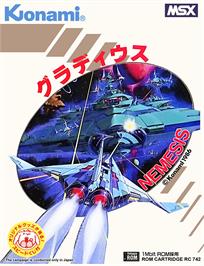 Box cover for Nemesis on the MSX.