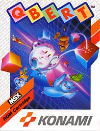 Box cover for Q-bert on the MSX.