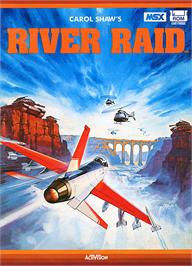 Box cover for River Raid on the MSX.