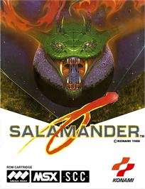 Box cover for Salamander on the MSX.