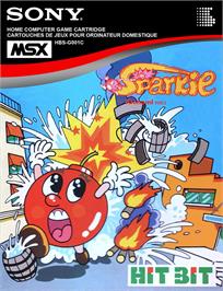 Box cover for Sparkie on the MSX.