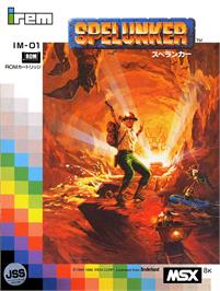 Box cover for Spelunker on the MSX.