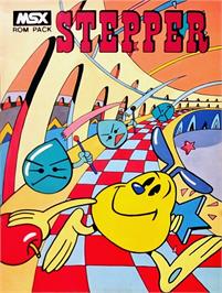 Box cover for Stepper on the MSX.