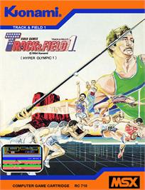 Box cover for Track And Field 1 on the MSX.