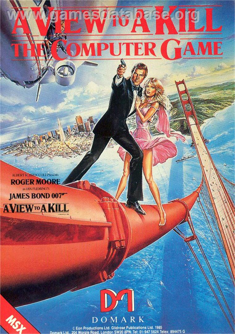 A View to a Kill - MSX - Artwork - Box