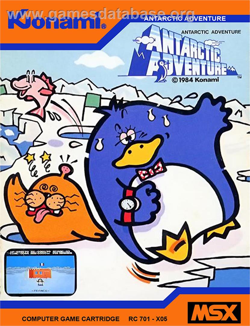 Antarctic Adventure - MSX - Artwork - Box