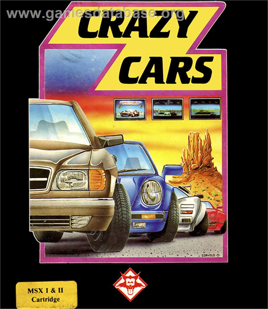 Crazy Cars - MSX - Artwork - Box